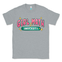 Heather Grey girl math university Classic Tee - MaliasSmallBusiness