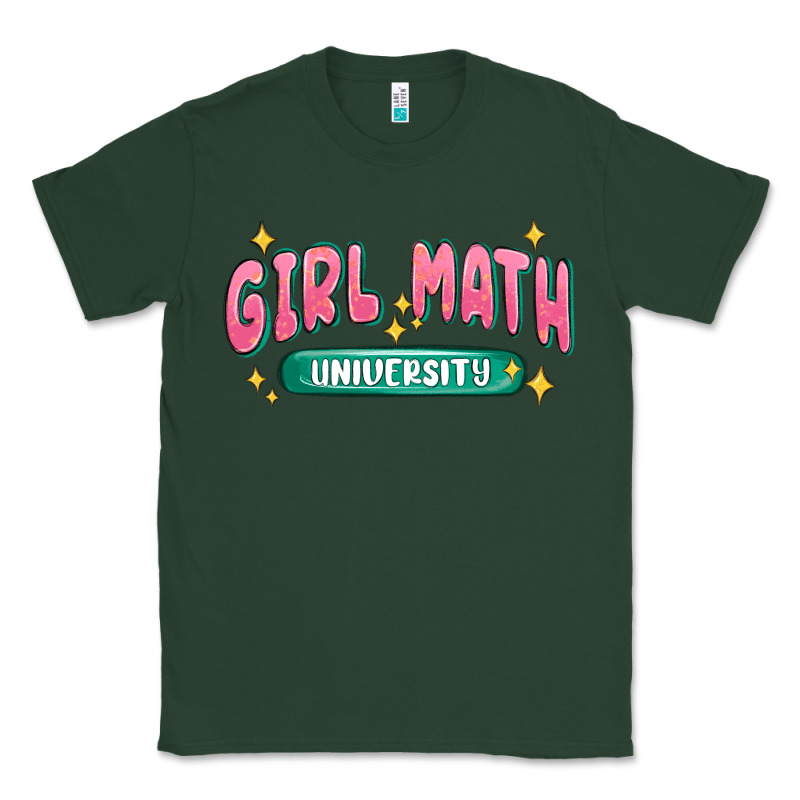 Girl Math University Classic Tee by MaliasSmallBusiness | Teevron