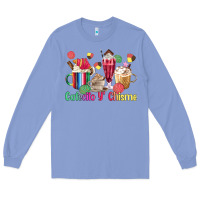Colony Blue cafecito y chisme coffee cups Long Sleeve Tee - MaliasSmallBusiness
