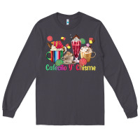 Smoke cafecito y chisme coffee cups Long Sleeve Tee - MaliasSmallBusiness