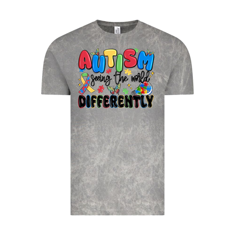 Autism Seeing The World Differently Vintage Tee by MaliasSmallBusiness | Teevron
