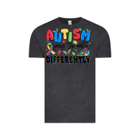Vintage Black autism seeing the world differently Vintage Tee - MaliasSmallBusiness