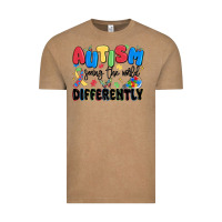Vintage Coffee autism seeing the world differently Vintage Tee - MaliasSmallBusiness