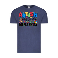 Vintage Denim autism seeing the world differently Vintage Tee - MaliasSmallBusiness