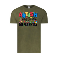 Vintage Olive autism seeing the world differently Vintage Tee - MaliasSmallBusiness