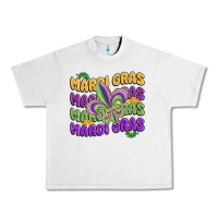 Lunar Rock mardi gras with fleur de lis Urban Heavy Tee - MaliasSmallBusiness
