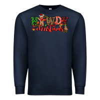 Navy howdy christmas gingerman bread with cowboy Premium Sweatshirt - CowGirlArtShop