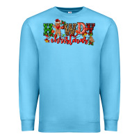 Ocean Blue howdy christmas gingerman bread with cowboy Premium Sweatshirt - CowGirlArtShop