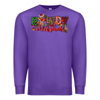 Purple howdy christmas gingerman bread with cowboy Premium Sweatshirt - CowGirlArtShop