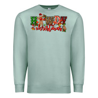 Seafoam howdy christmas gingerman bread with cowboy Premium Sweatshirt - CowGirlArtShop