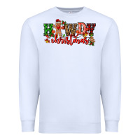 White howdy christmas gingerman bread with cowboy Premium Sweatshirt - CowGirlArtShop