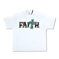 White faith christmas cross Urban Heavy Tee - AdoDesignShop