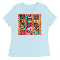 Baby Blue auntie heifer Ladies Tee - JahusDesignShop