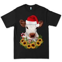 Black calf sunflower christmas Premium Tee - JahusDesignShop
