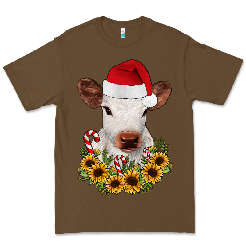 Calf Sunflower Christmas Premium Tee by JahusDesignShop | Teevron