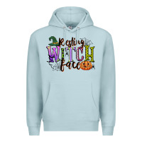 Blue Mist resting witch face Premium Hoodie - CowGirlArtShop