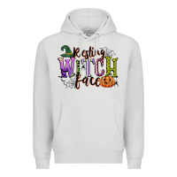 Dove Grey resting witch face Premium Hoodie - CowGirlArtShop