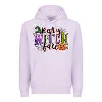 Lilac resting witch face Premium Hoodie - CowGirlArtShop