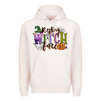 Pale Pink resting witch face Premium Hoodie - CowGirlArtShop