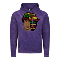 Cloud Purple black woman africa silhouette Vintage Hoodie - MaliasSmallBusiness