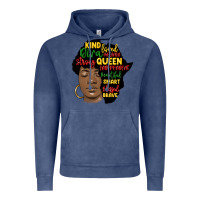 Vintage Denim black woman africa silhouette Vintage Hoodie - MaliasSmallBusiness