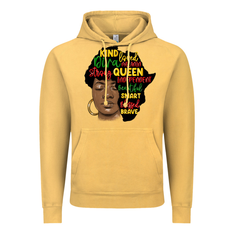 Black Woman Africa Silhouette Vintage Hoodie by MaliasSmallBusiness | Teevron