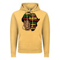 Vintage Mustard black woman africa silhouette Vintage Hoodie - MaliasSmallBusiness