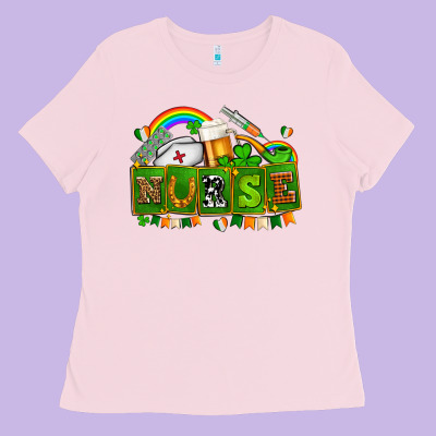 St Patricks Nurse Ladies Tee Designed By Adodesignshop