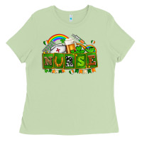 Matcha st patricks nurse Ladies Tee - AdoDesignShop