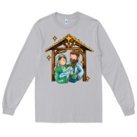Moon Dust jesus newborn oh holy night Long Sleeve Tee - MaliasSmallBusiness