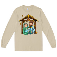 Mushroom jesus newborn oh holy night Long Sleeve Tee - MaliasSmallBusiness