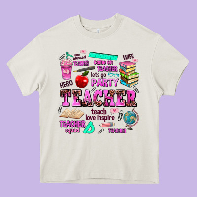 Come On Teacher Lets Go Party Heavy Core Tee Designed By Adodesignshop