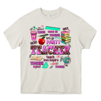 Cream come on teacher lets go party Heavy Core Tee - AdoDesignShop