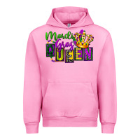 Fuchsia Pink mardi gras queen Urban Hoodie - FaDigitalArtStudio