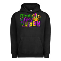 Pigment Black mardi gras queen Urban Hoodie - FaDigitalArtStudio