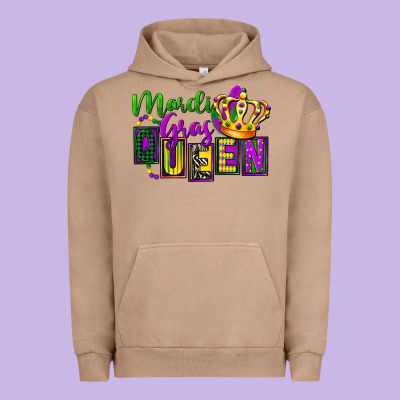 Mardi Gras Queen Urban Hoodie Designed By Fadigitalartstudio