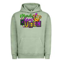 Pigment Oil Green mardi gras queen Urban Hoodie - FaDigitalArtStudio