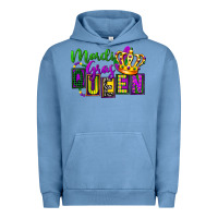 Pigment Pebble Blue mardi gras queen Urban Hoodie - FaDigitalArtStudio