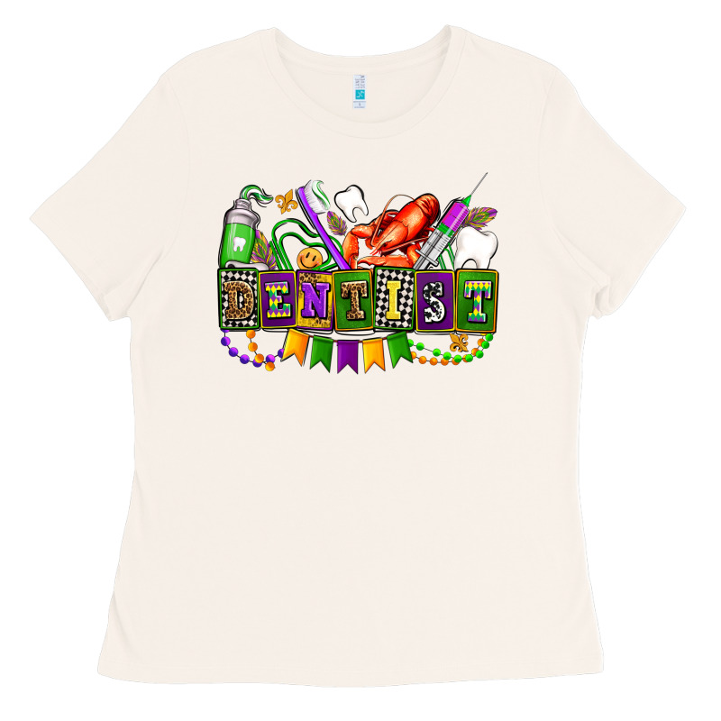 Mardi Gras Dentist Ladies Tee by AdoDesignShop | Teevron