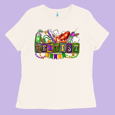 Mardi Gras Dentist Ladies Tee Designed By Adodesignshop