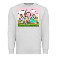 Dove Grey easter Premium Sweatshirt - CowGirlArtShop