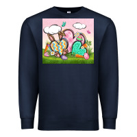 Navy easter Premium Sweatshirt - CowGirlArtShop