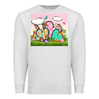 Oatmeal Heather easter Premium Sweatshirt - CowGirlArtShop