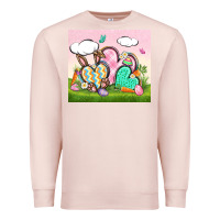 Pale Pink easter Premium Sweatshirt - CowGirlArtShop