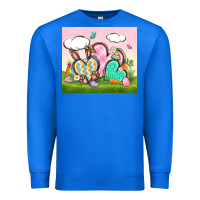 True Royal easter Premium Sweatshirt - CowGirlArtShop