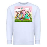 White easter Premium Sweatshirt - CowGirlArtShop