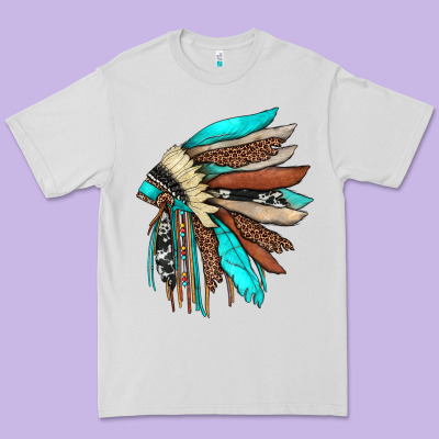 Indian Headdress Premium Tee Designed By Jahusdesignshop