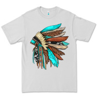 Dove Grey indian headdress Premium Tee - JahusDesignShop