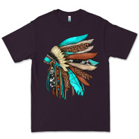 Plum indian headdress Premium Tee - JahusDesignShop