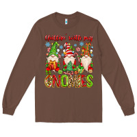 Chestnut chillin with my gnomies Long Sleeve Tee - MaliasSmallBusiness